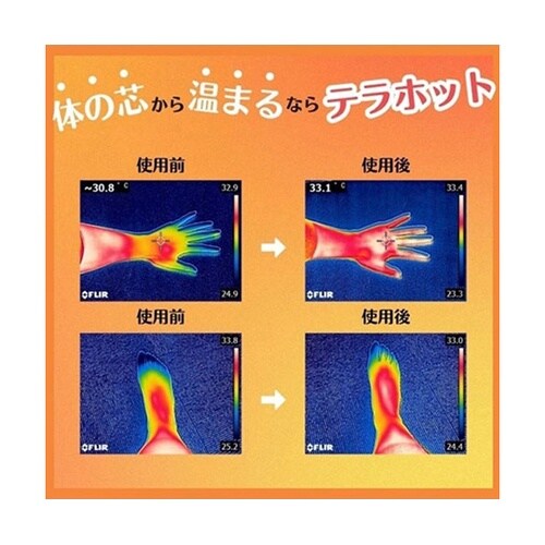 テラホット脚ロングサポーター グレー E