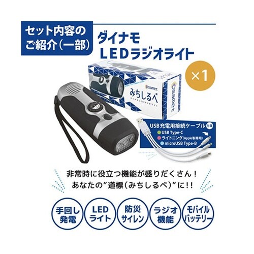 防災リュック+オサメットセット 1人用