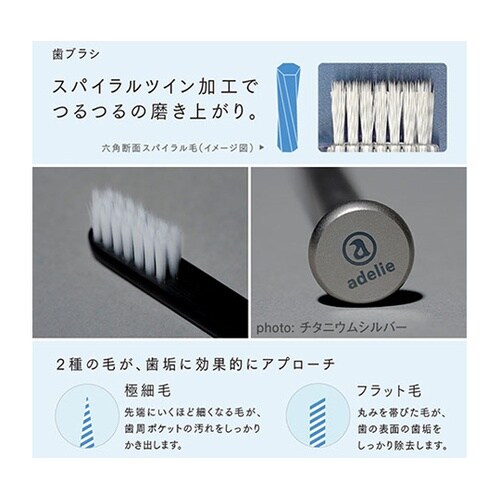 歯ブラシ(ハンドル1本+替え歯ブラシ1個