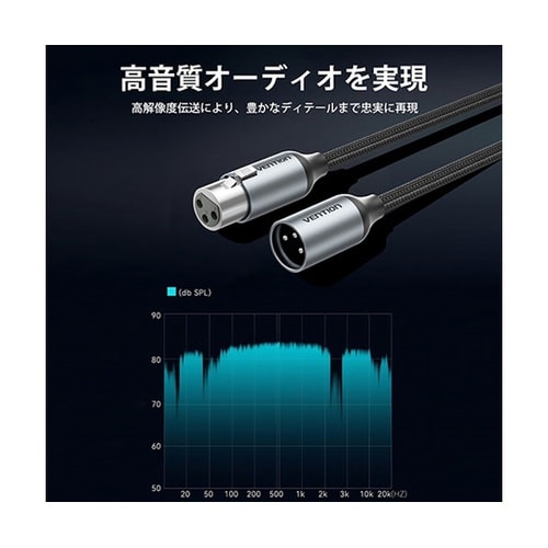 マイクケーブル XLR オス to XL