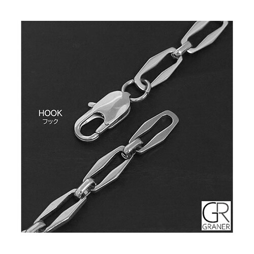 ステンレス ヘキサゴンチェーンブレスレッ