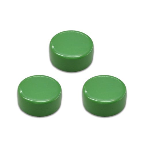 両面強力カラーマグネット 直径18mm 緑 3個入
