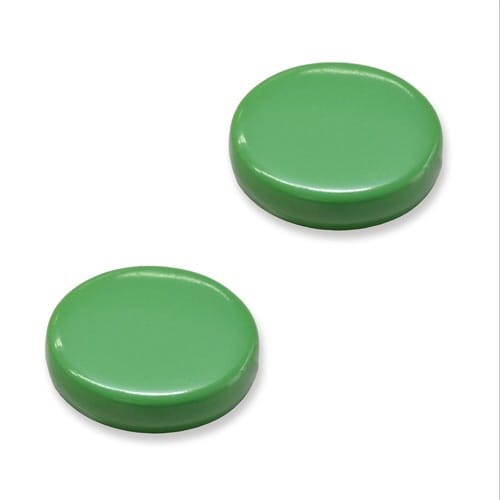両面強力カラーマグネット 直径30mm 緑 2個入