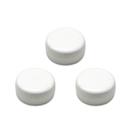 両面強力マグネット 直径18mm 白 3個入×10