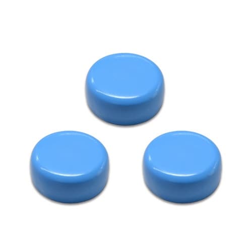両面強力マグネット 直径18mm 青 3個入×10