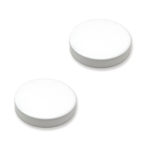 両面強力マグネット 直径30mm 白 2個入×10