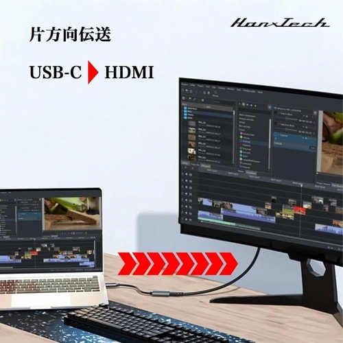 Hanx USBC HDMI1.4変換アダプタ