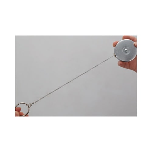 キーリール スチールチェーン 60cm クローム