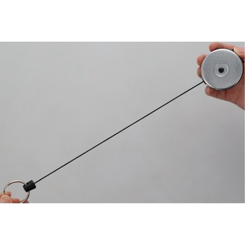 キーリール チェーン 120cm 回転クリップ