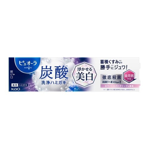 ピュオーラ炭酸ハミガキ 浮かせる美白 95g