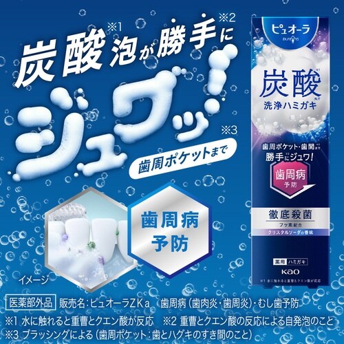ピュオーラ炭酸ハミガキ 95g
