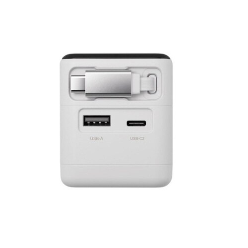 ディスプレイ搭載 70W充電器 ホワイト