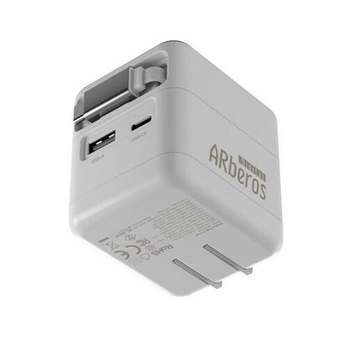 ディスプレイ搭載 70W充電器 ホワイト