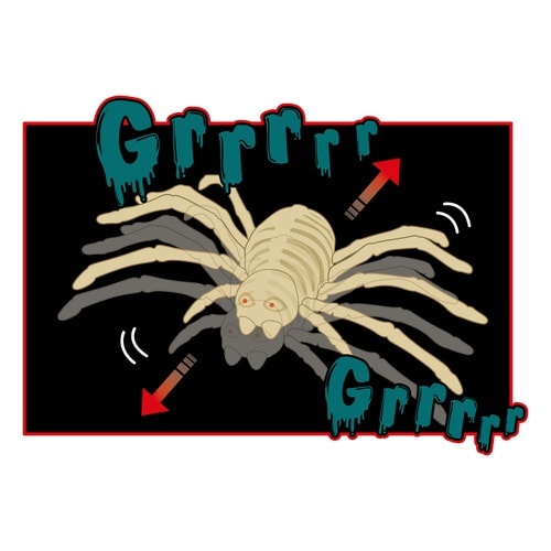 ムービングスカルスパイダー 6個入