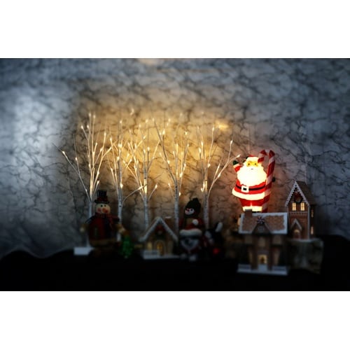 LED5連ホワイトブランチツリー 2個入