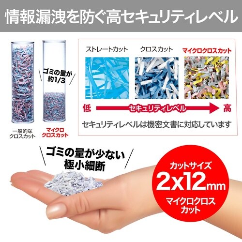 マイクロカットオフィスシュレッダW0840M