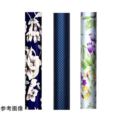 安心ステッキさんさ 紫花柄 100050