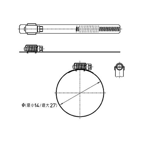 ステンレス自在バンド JD10−HS10