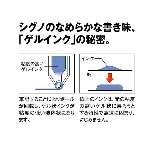 ユニボールシグノノック式 オレンジ UM