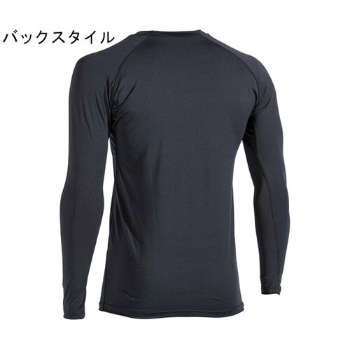 黒 L デオドラントロングクルーネック