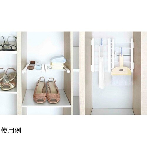 つっぱり棚 突ぱりすき間棚 ワイド 取付