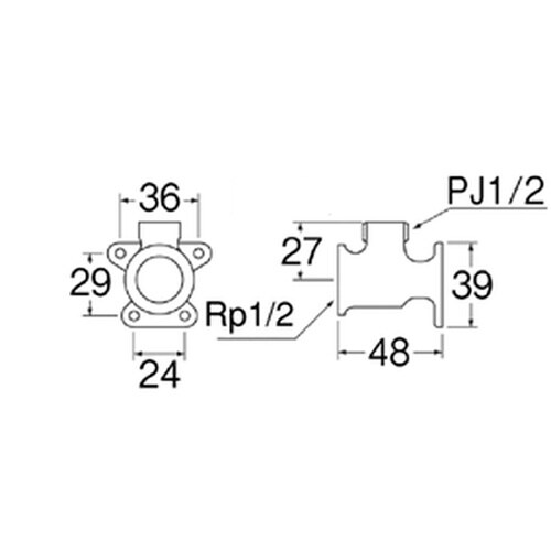 座付L型ソケット JT27 13