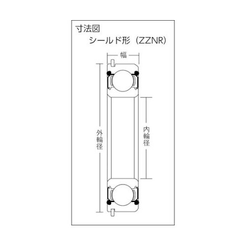 6215ZZNR B中形ボールベアリング