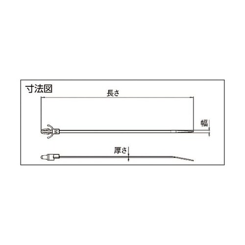 クリップオンケーブルタイ 3.5mm×1
