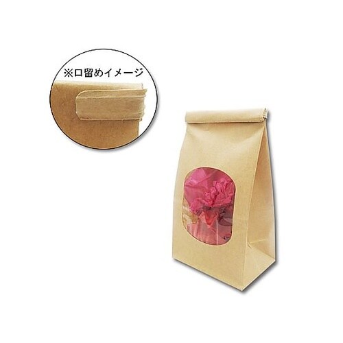004083500 窓付角底袋ワイヤー付