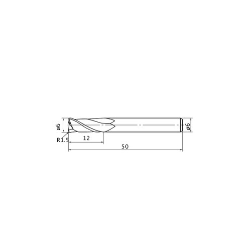 エムスターエンドミル MS2MRB D0