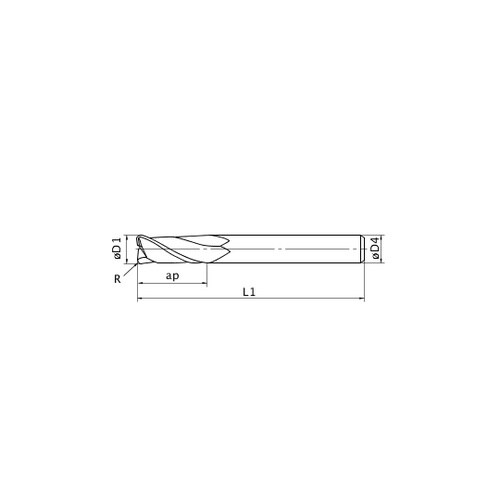 エムスターエンドミル MS2MRB D0