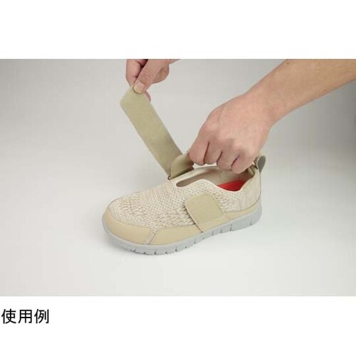 ストレッチニットシューズ ベージュ M(