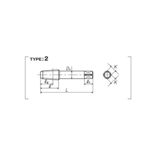 管用テーパネジ用ハンドタップ長ネジ(TH