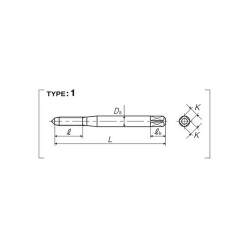 鋳鉄用超硬ハンドタップ(TCNR4.0I