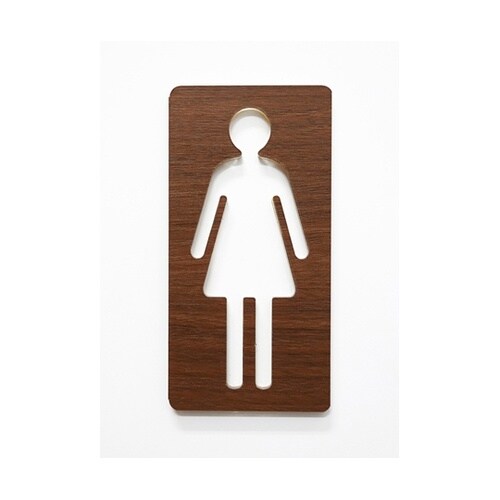ツケレルン 壁付ピクトサイン(女子トイレ