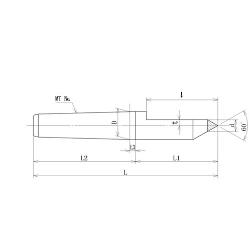 超硬ハーフセンター MT4×3.5 MT