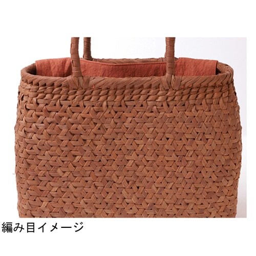 山葡萄バッグ 鉄線編み 8mm 秋 78