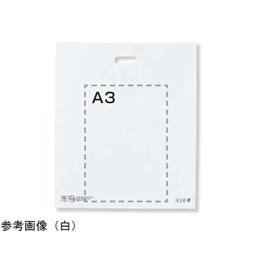 手提げポリ袋ソフト型 ダークグレー 50
