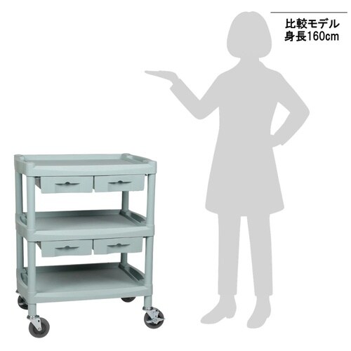 オールプラスチックワゴン Y201K−A