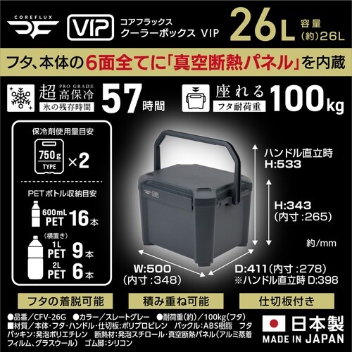 クーラーボックス 26L COREFLUX VIP