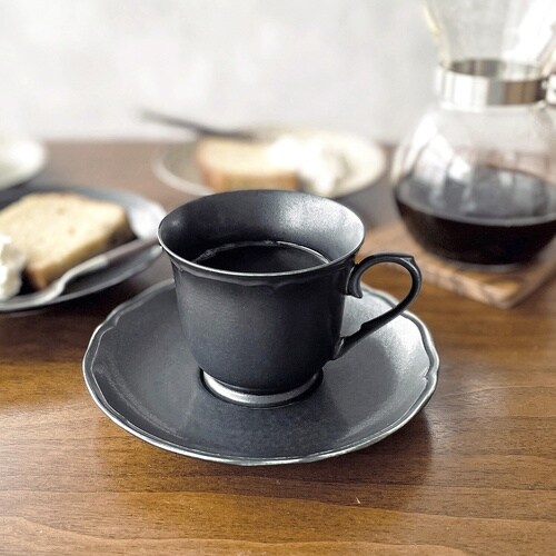 カップ&ソーサー Rinka 磁器 ブラック