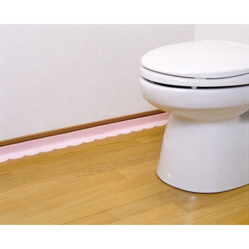 トイレ 汚れ防止 洗って使えるすきまテープ ピンク