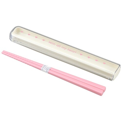 ハート 引フタ箸箱セット(16.5cm)