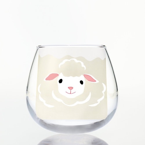 グラス ゆらまる DOUBUTSU ヒツジ