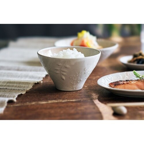 葉 御本手 飯碗