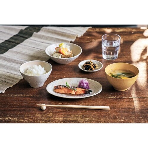 葉 御本手 飯碗