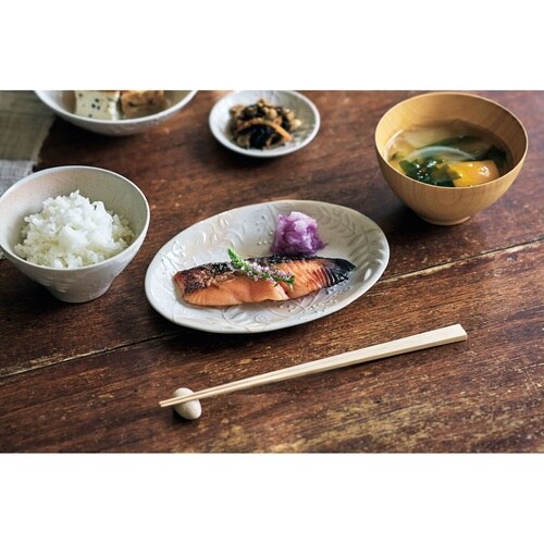 葉 御本手 飯碗