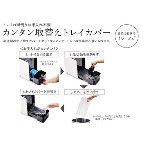 ハイブリッド式加湿器 HD−LXC1000E−W