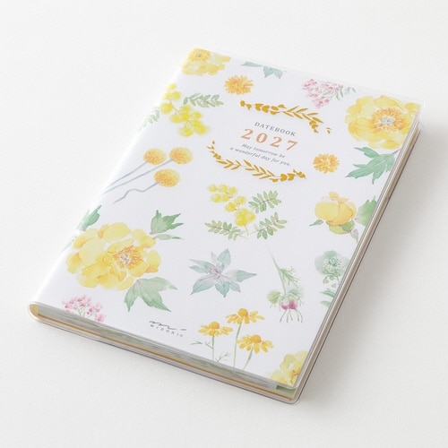 手帳 2027年 B6 ウィークリー 花柄
