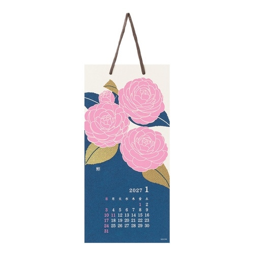 2027年 カレンダー 壁掛け S 花柄